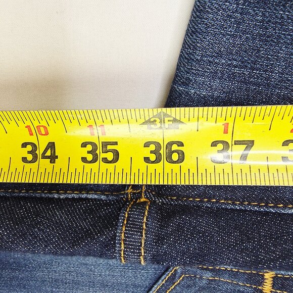 7 For All Mankind Size 31X36 Womens Kimmie Bootcut Blue Denim Jeans NWT USA - Picture 10 of 13